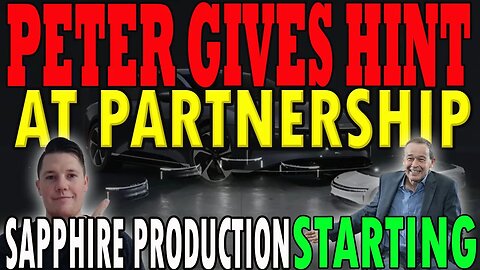 Peter Hints at Lucid CEER Partnership ?! 🔥Lucid Sapphire Production Announced │ Investors Must Watch
