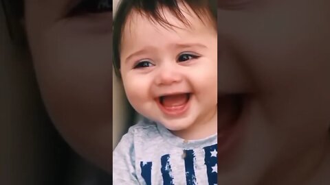 Cute baby laughing reels// cute expressions 😻 #shorts