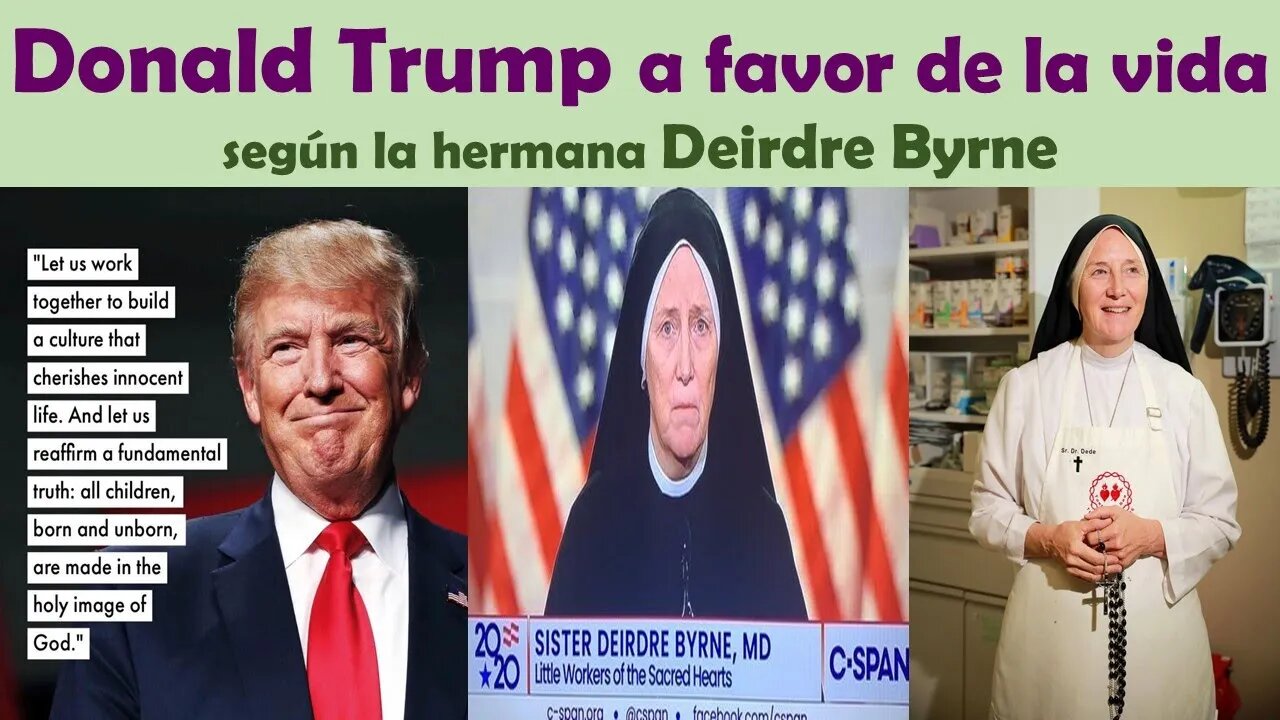 Deirdre Byrne, es un presidente pro-vida Donald Trump ☠ (sub. español) 💥🔥
