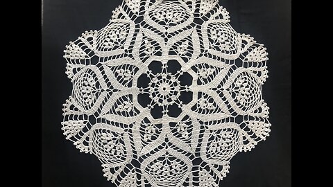 (#C-520)-(ep. 5/5)-Pineapple Crochet Table Center
