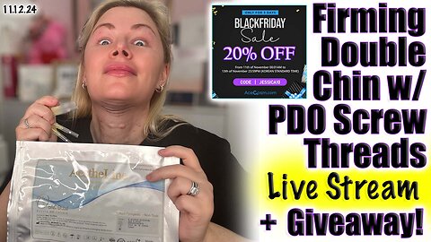 Live Firming Double Chin PDO Screw threads, AceCOsm Sale & Giveaway! Code Jessica10 Saves you Money!