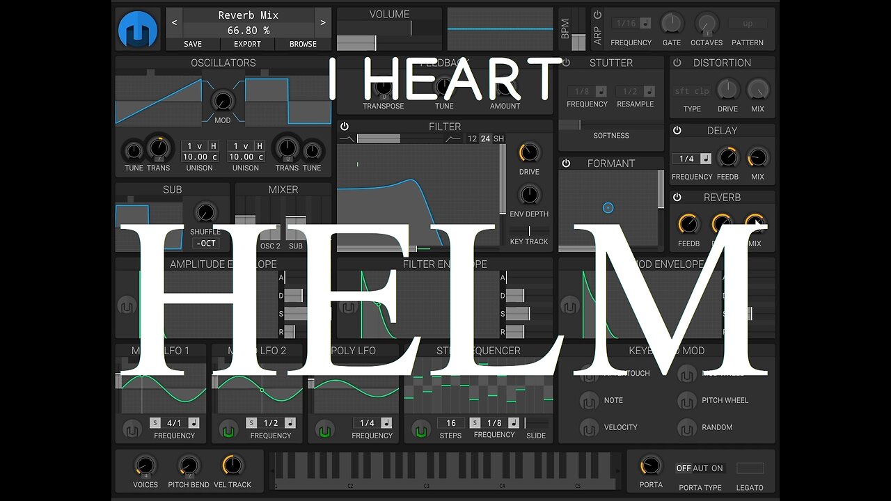 Strange World: Helm Software Synthesizer - Creating a Dynamic Bass with Formants