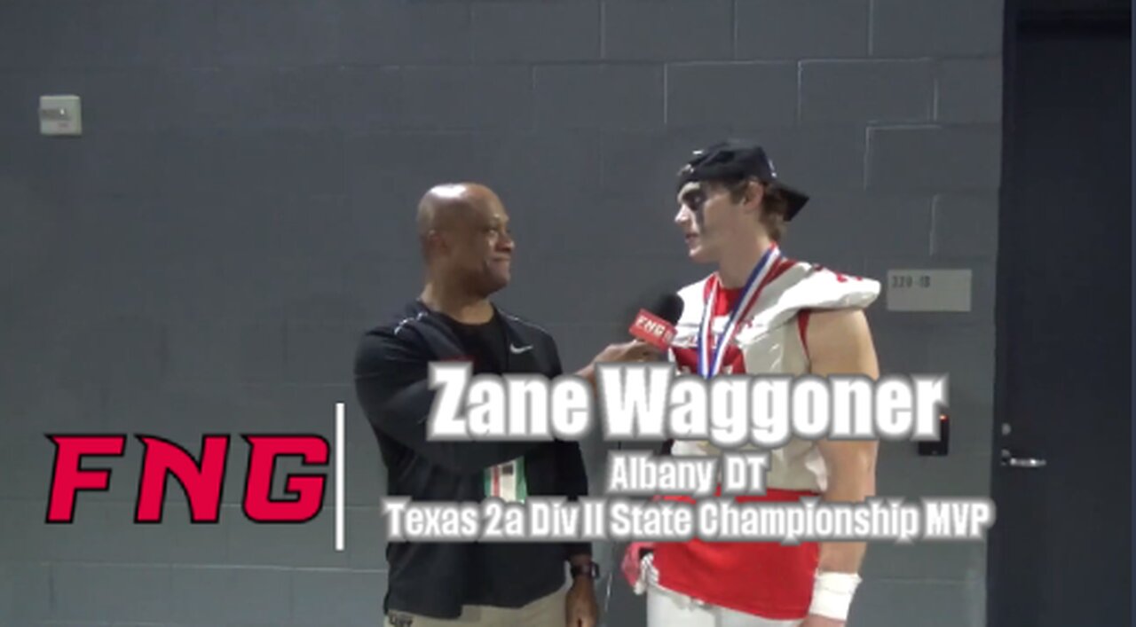 Albany DT (TX 2a Div II Defensive MVP) Zane Waggoner