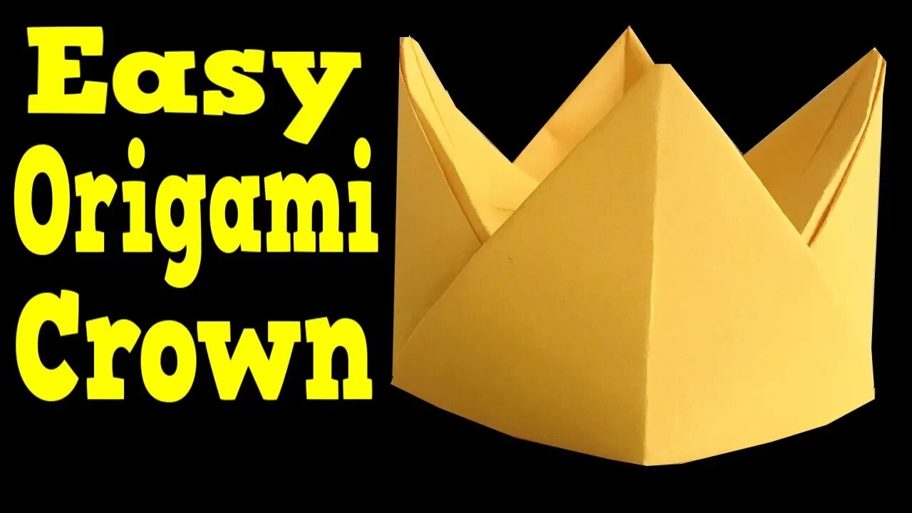 Easy Origami Crown