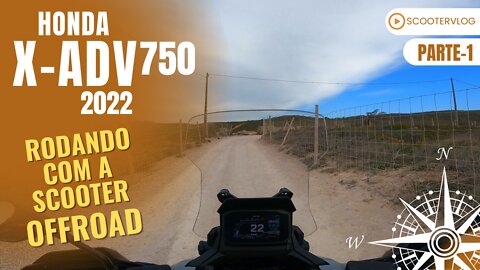 Passeio com a X-ADV 2022 - com Trecho OFFROAD para o CABO DA ROCA em PORTUGAL