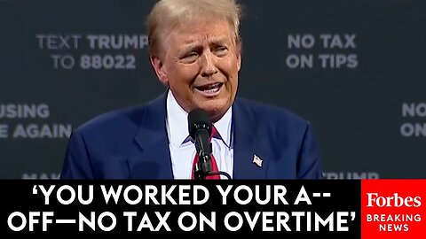 🔴 JUST IN: Trump Announces New Proposal: 'No Tax On Overtime!' 💸