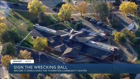 Thornton is inviting you to sign a wrecking ball