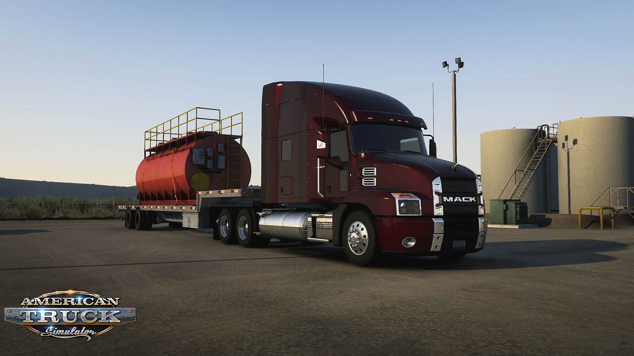 ATS | Mack Anthem | Fort Stockton TX to Van Horn TX | Mix Tank 15,400lb