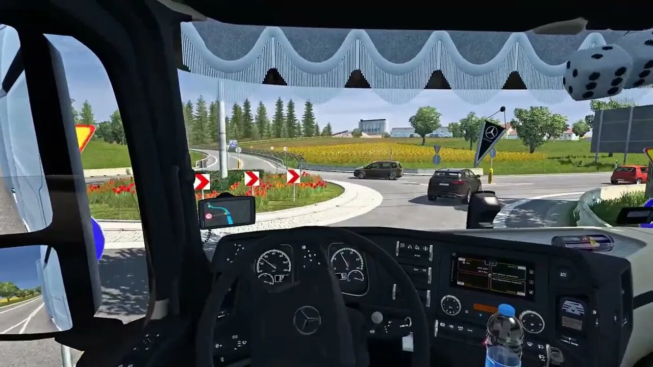 euro truck simulator 2 1.44 mercedes around Poland