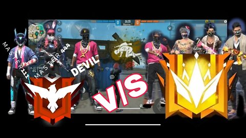 Free Fire || 3 vs 4 || Heroic vs Grand Master || Desert Eagle One tap || Part 1
