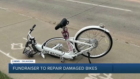 This Machine fundraising to repair damaged bikes