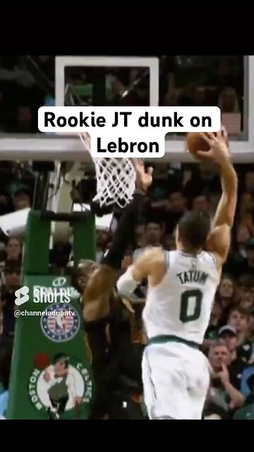 Rookie JT dunk on Lebron #shorts #nba #nbaplayoffs #sports #basketballshorts #bostonceltics