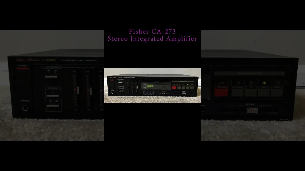 Fisher CA-273 Stereo Integrated Amplifier #vintage #audioequipment