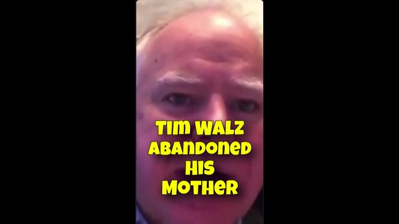 Tim Walz abandoned his mother, who had just undergone heart surgery, during his Covid lockdowns