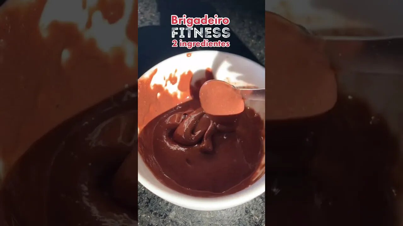 BRIGADEIRO FITNESS COM 2 INGREDIENTES #Shorts