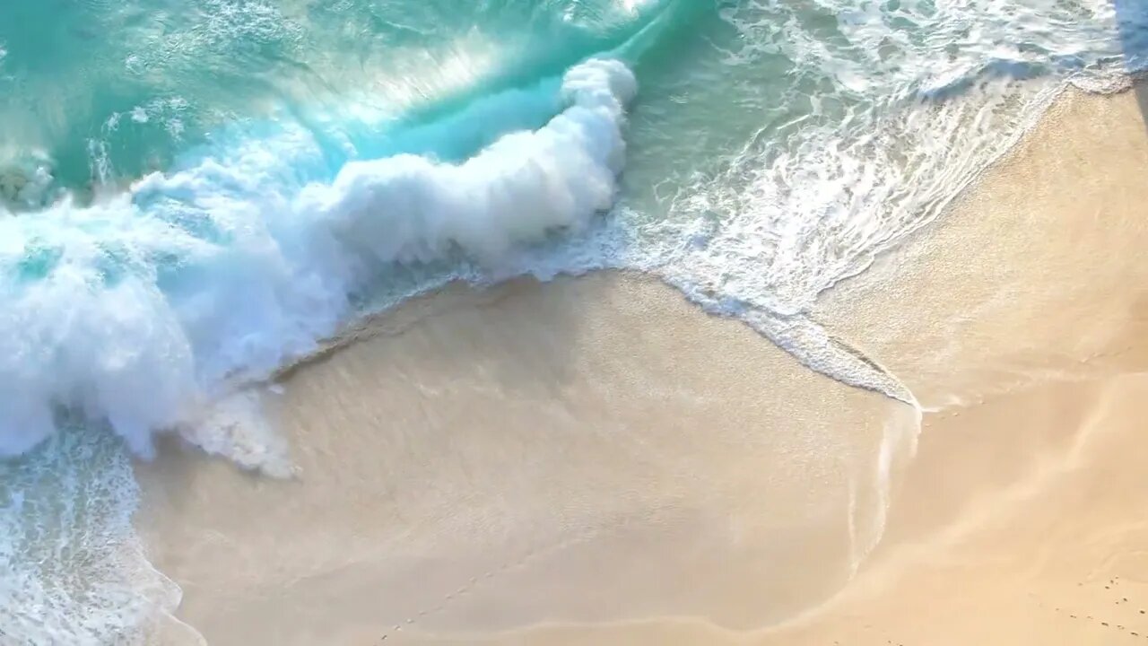 Waves Crashing on a Tropical Beach #Shorts