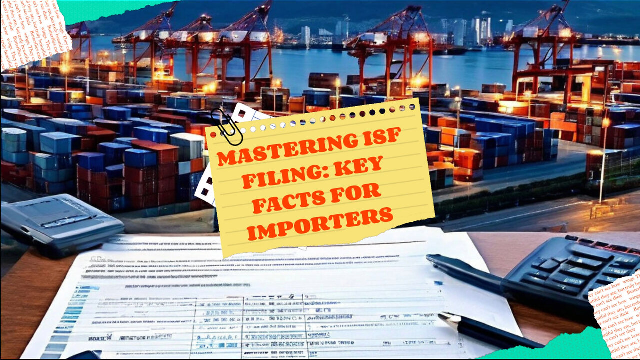 The Key to Smoother Imports: Mastering ISF Filing and Temporary Importations