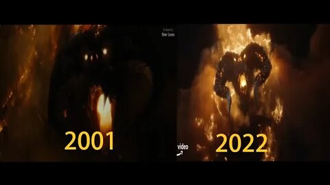 Rings of Power & LOTR Balrog Comparrison 2001 vs 2022