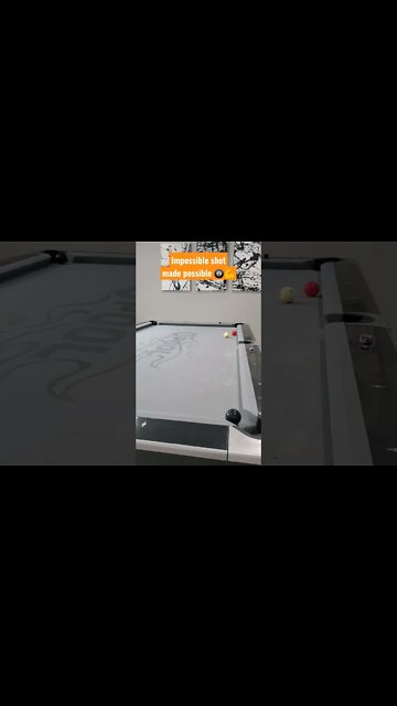 Impossible Shot Made possible with Monster Back Spin #shorts #8ballpool #billiards