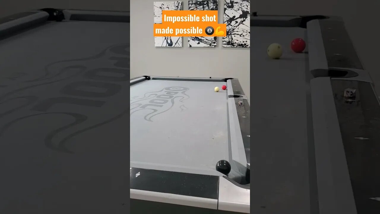 Impossible Shot Made possible with Monster Back Spin #shorts #8ballpool #billiards