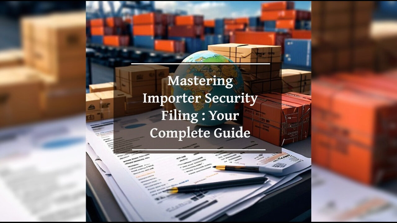 Mastering the Basics: Your Comprehensive Guide to Importer Security Filing