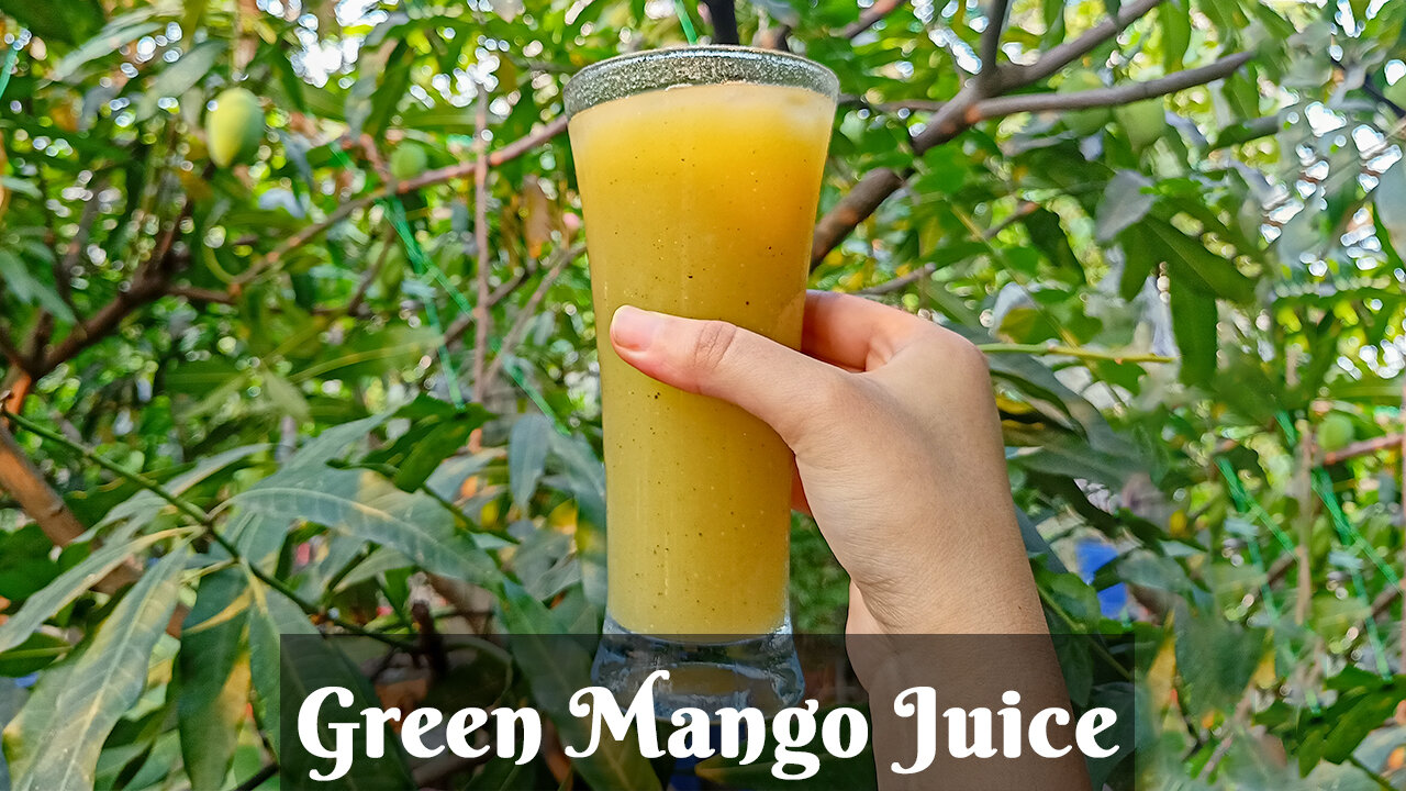 Green Mango Juice | টক-ঝাল-মিষ্টি কাঁচা আমের শরবত | Raw Green Mango Juice | Kacha Aamer Juice