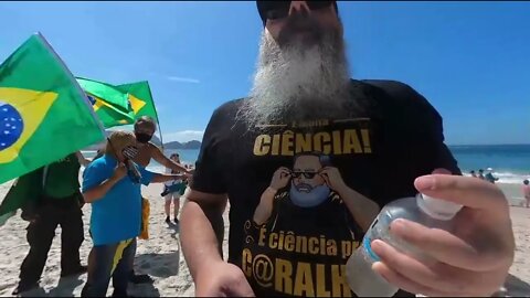 Confusão no protesto