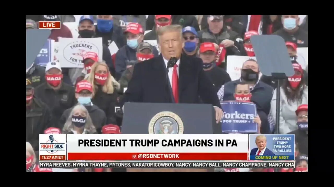 TRUMP THREATENS PENNSYLVANIA - Tells his rally that he'll remember Governor Wolf's actions.