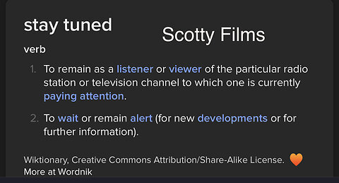 Scotty Films Stay Tuned