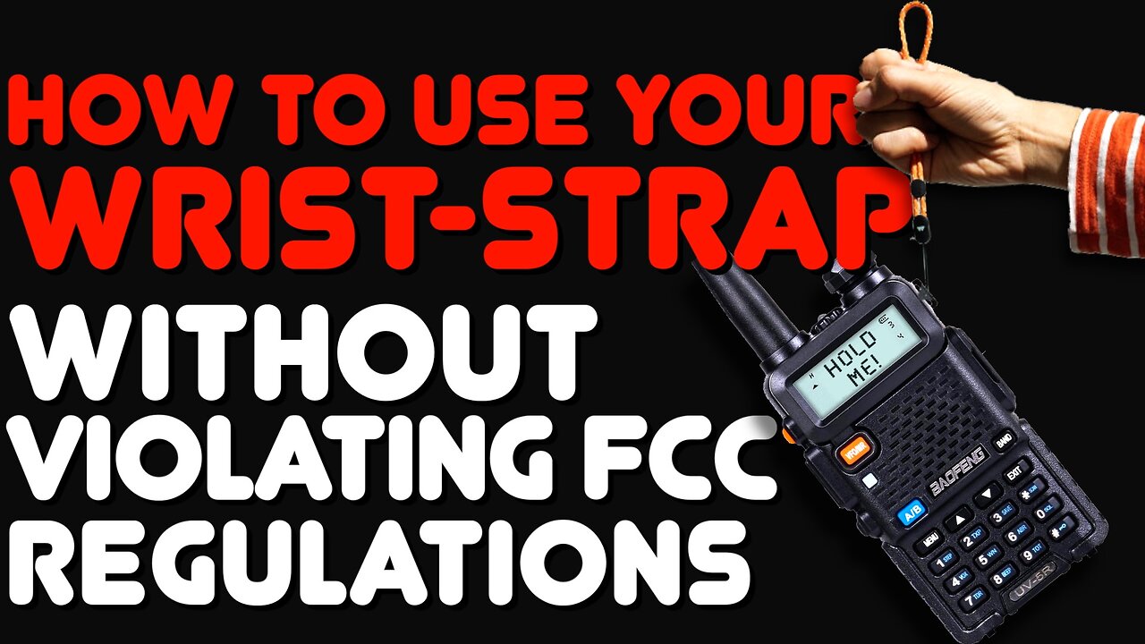 How To Use A Wrist Strap On A Ham Radio Like The Baofeng UV-5R