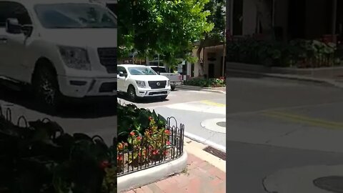 guilty #gangstalking coward I. Ford F-150 rolls up his window after having his arm out the window.