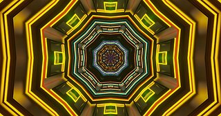 Abstract Neon Tunnel | Meditation & Yoga Background