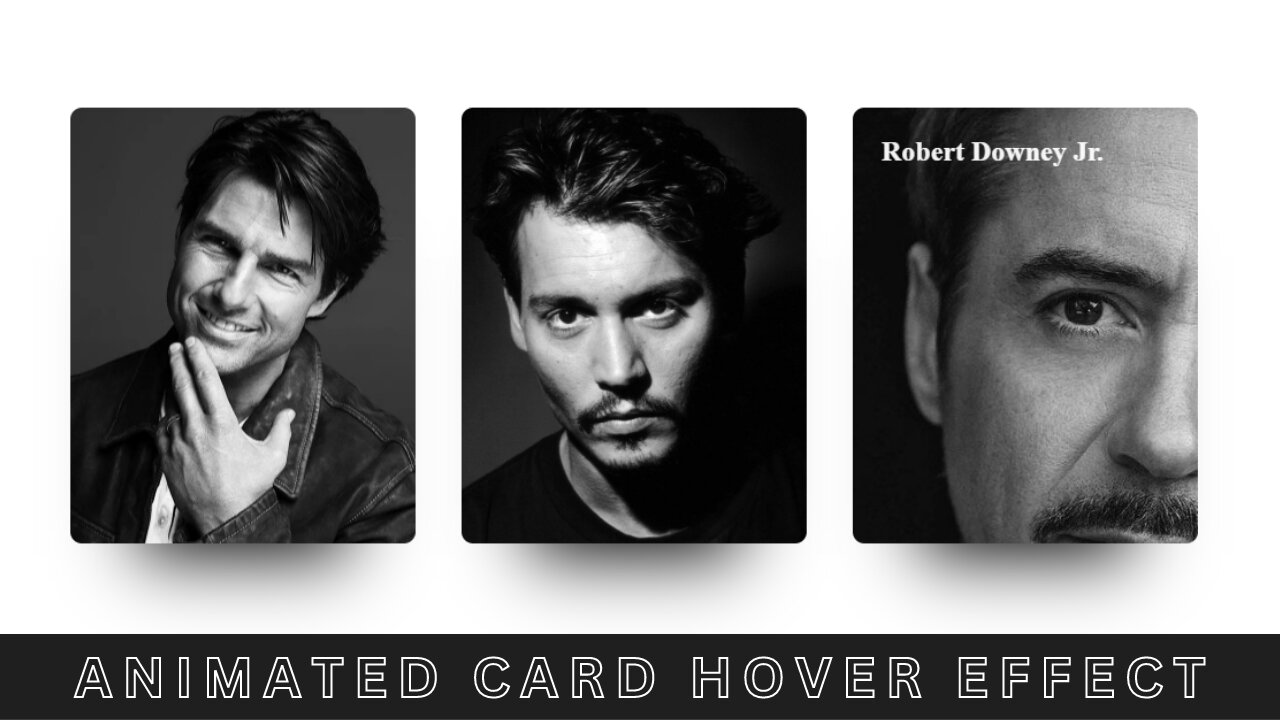 Card Animation Hover Effect using CSS | Cool CSS hover Tricks