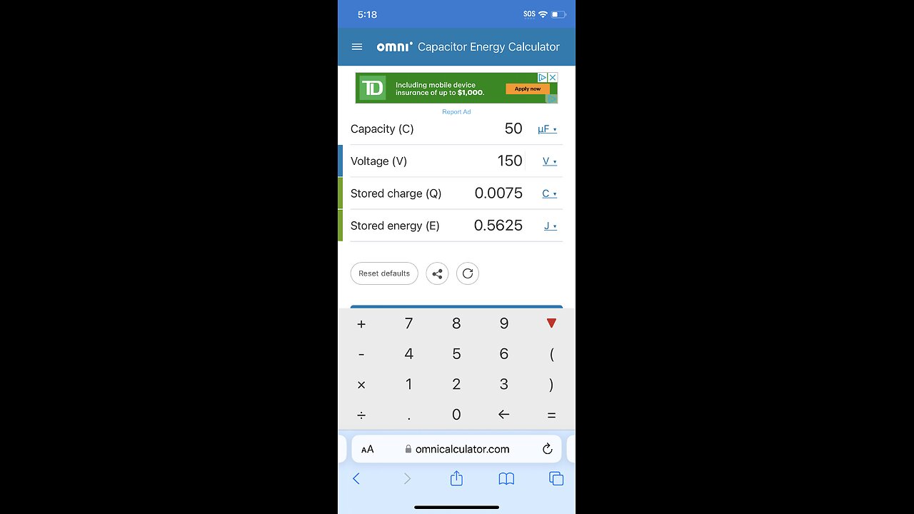 For the engineers….. how does .56 joule equate to 150v 30amp 200hz ?