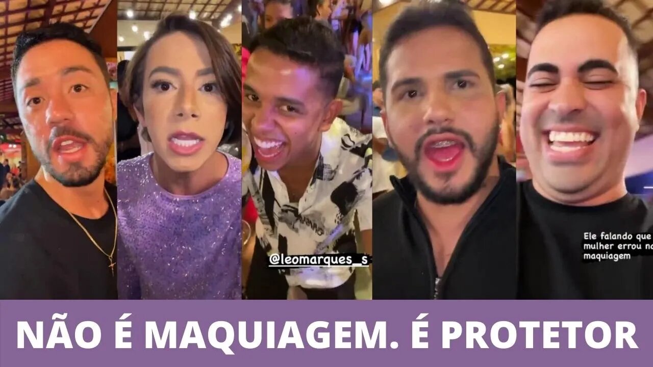 RONINHO Na GOGA com BABAU e EMILY Sobre a Maquiagem de BABAU