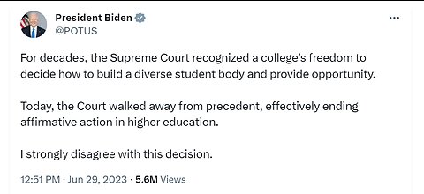 BIDEN RESPONSE Supreme Court decision on student loan relief