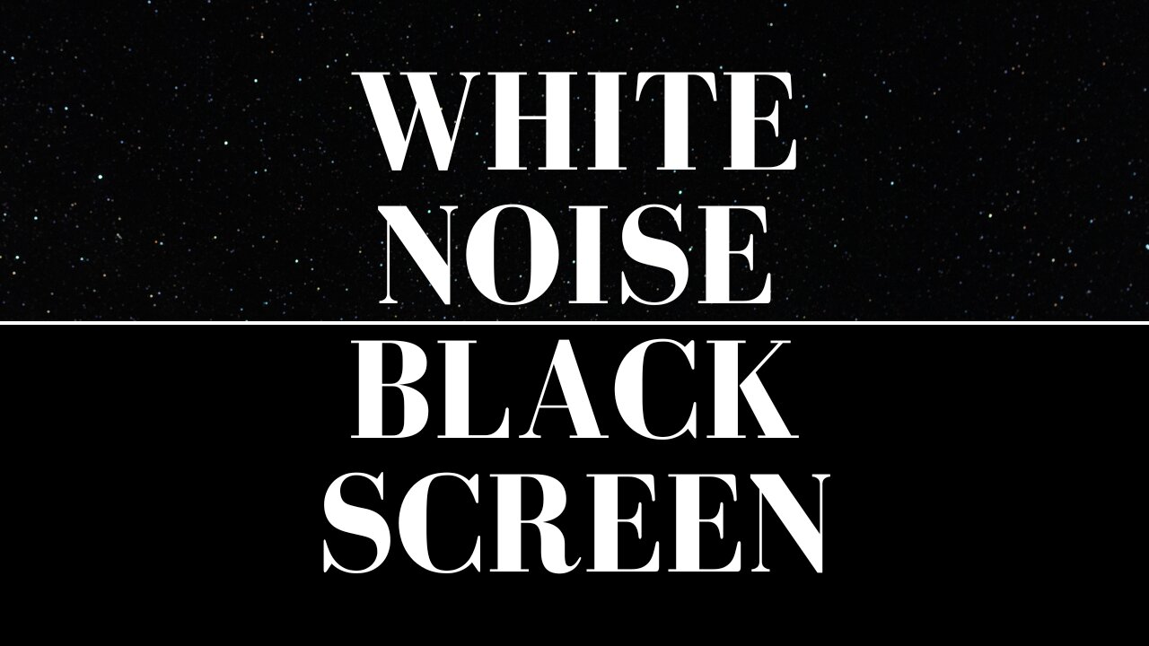 White Noise Black Screen | 10 Hours | Sleep, Focus, Study