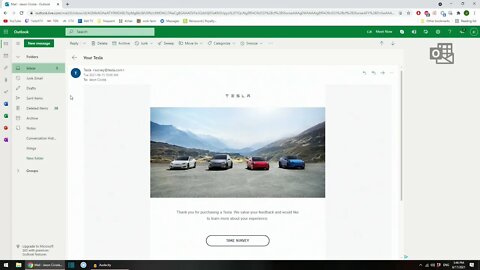 Jay completes the Tesla customer satisfaction survey