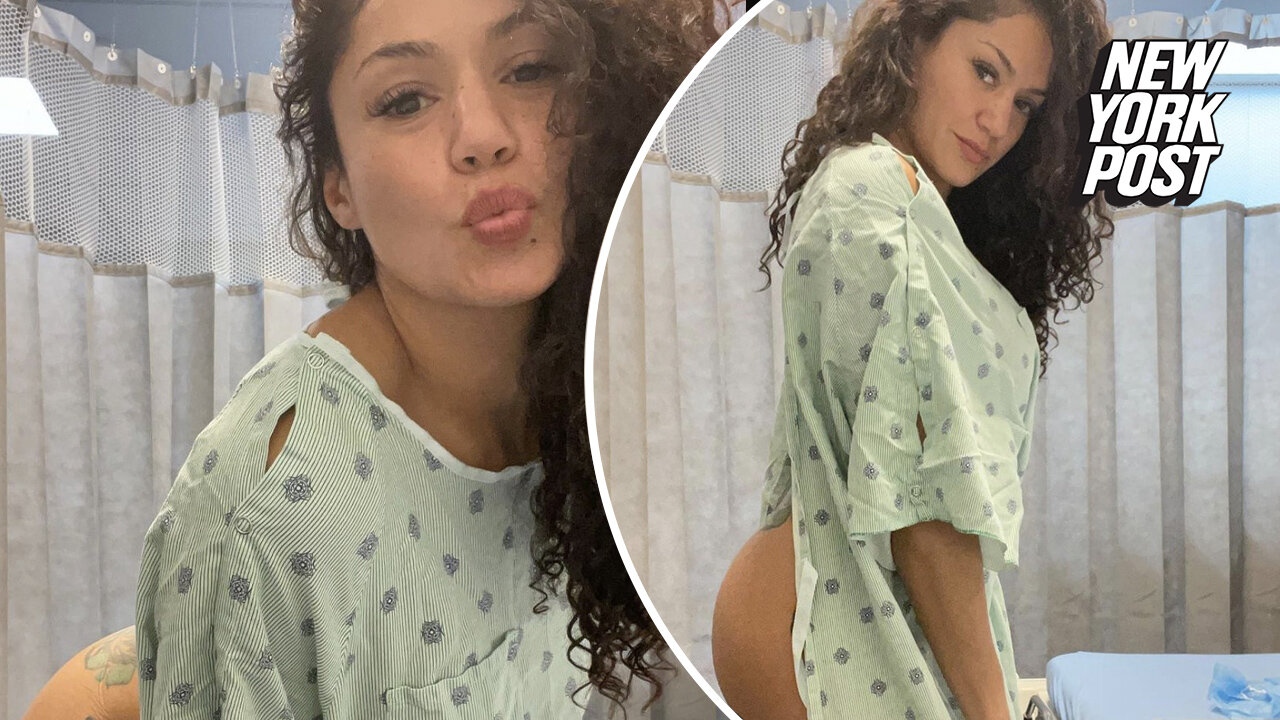 Former UFC star Pearl Gonzalez flashes butt in a 'sexy' surgery shoot