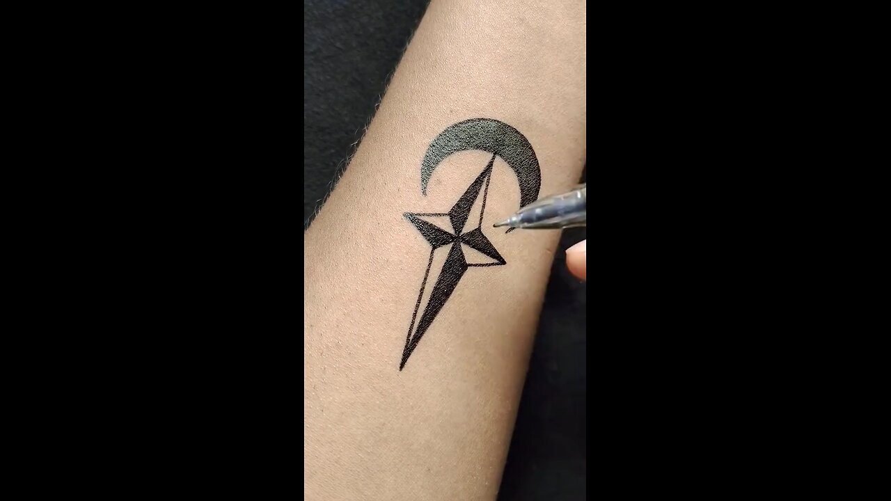 tattoo star moon