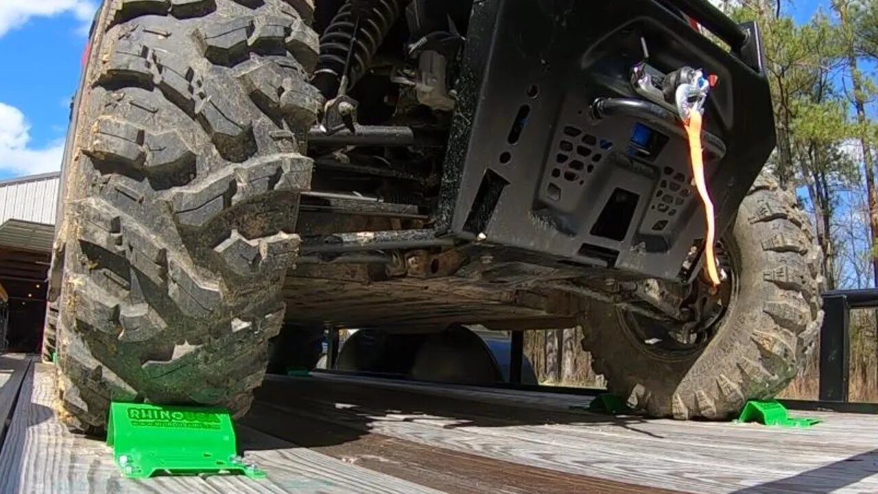 Rhino UTV wheel chock tie-down kit install. Watch THIS before you buy..