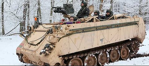 Dron ruso impacta en un Vehiculo m113 estadounidense en ucrania