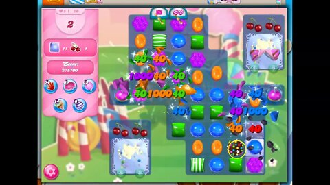 Saltnado: Level 20 Audio Talkthrough for Candy Crush Saga, upgrade to bigger flasks of Sweetonium