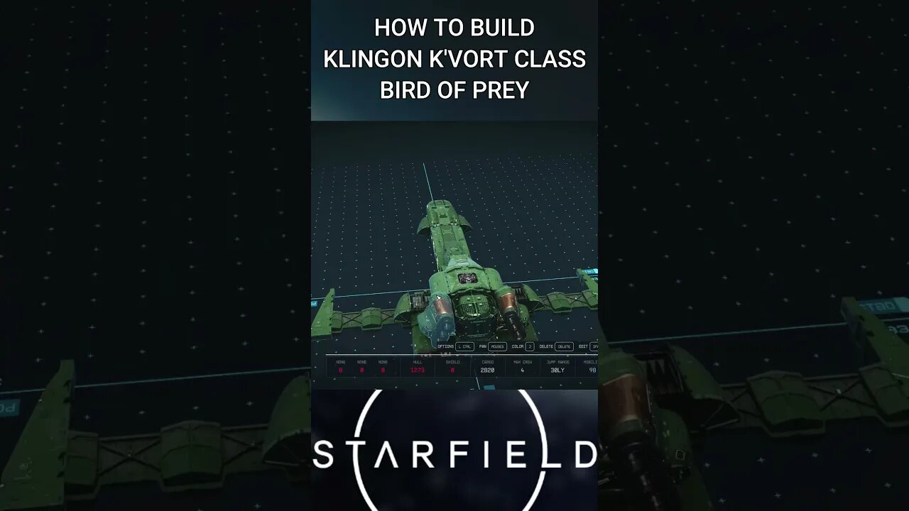 Build A Klingon Bird of Prey in Starfield