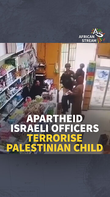 APARTHEID ISRAELI OFFICERS TERRORISE PALESTINIAN CHILD