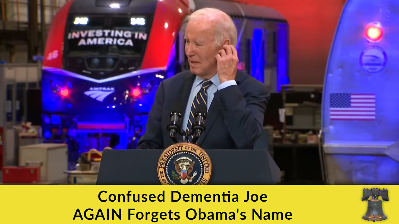 Confused Dementia Joe AGAIN Forgets Obama's Name