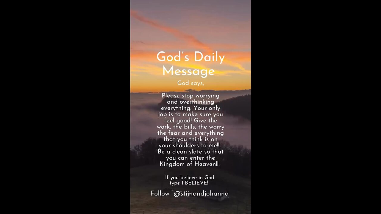 God’s Daily Message