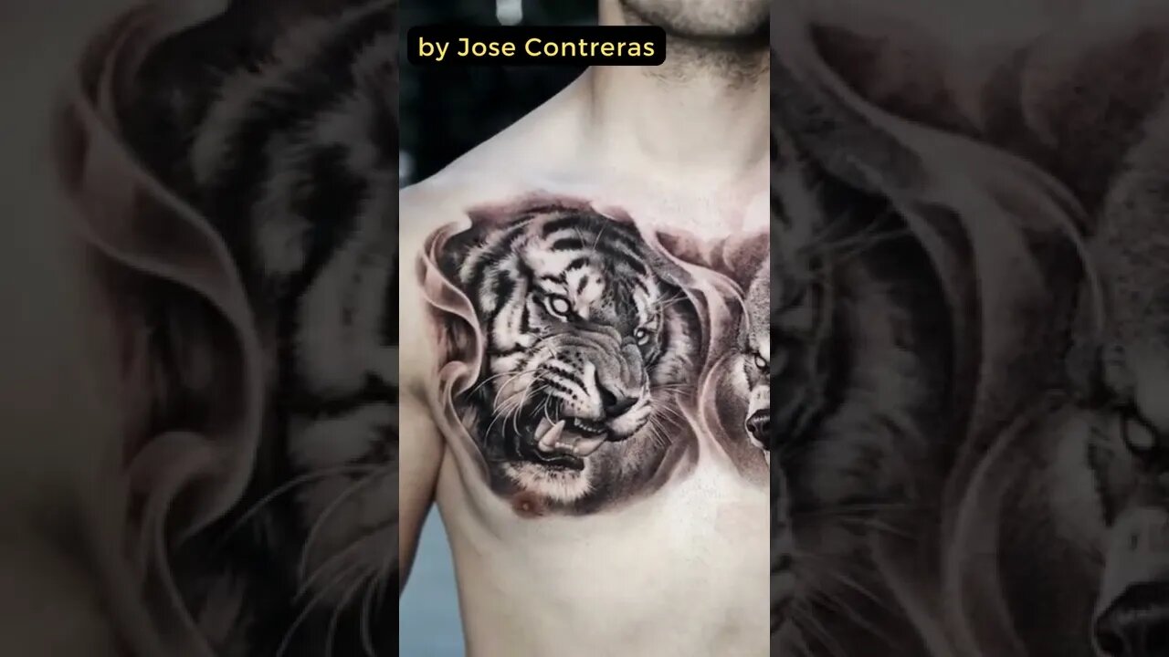 Stunning Work By Jose Contreras #shorts #tattoos #inked #youtubeshorts