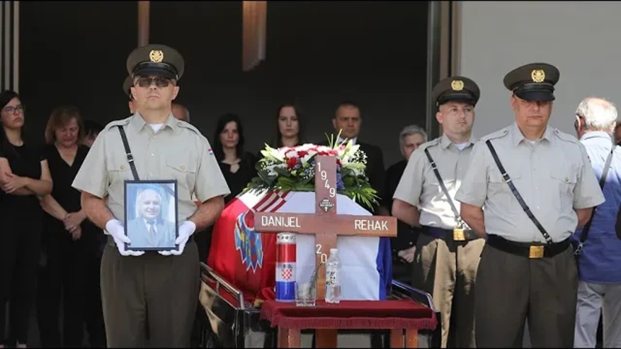 Ispraćaj Danijela Rehaka, predsjednika Hrvatskog društva logoraša