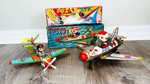 Space Ace & Super Kun planes with Original Boxed Super Colorful !!